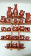 Policový díl + Keramické dekorace, hrníčky