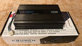 Zesilovač do auta Crunch GTO4125, 4 x 125 W - záruka