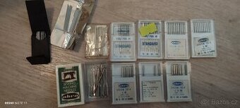 Jehly pro šicí stroj a ruční šití sharps