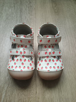 Barefoot dětské sandálky Lurchi - Flotty Nappa White vel. 23