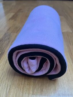 Hřejivá růžová/černá deka pro miminko/dítě 70x100 cm