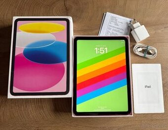 Apple iPad 10gen 2022, 64gb pink, ZÁRUKA