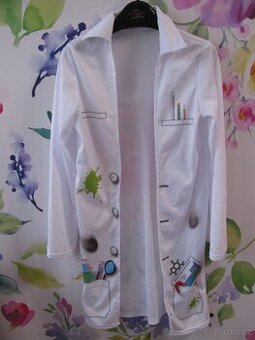 Karnevalový kostým- plášť Chemik, laborant/unisex vel.