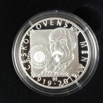 Stříbrná medaile zavedení československé měny