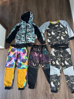 Teplaky a mikiny site na miru, vel. 122-128