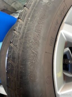 Prodám Alu kola Volkswagen 16" + pneu 205/55 R16