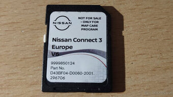 NISSAN CONNECT 3 Europe V6 - navigační karta