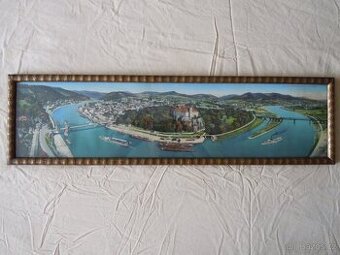 Panorama Tetschen a. Elbe okolo roku 1905 - velký obraz