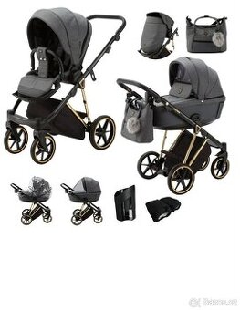 Kočárek Belissa 3v1 (hluboká korba + sportovní sezení + auto