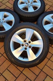 Letní sada ŠKODA Fabia3, Rapid 5x100 R15 pneu 185/60/15 7mm