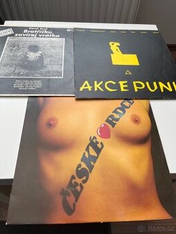 3xLP AKCE PUNK, CESKÉ SRDCE , K . KRYL