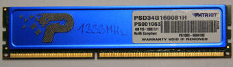 Patriot DDR3 4GB 1600MHz