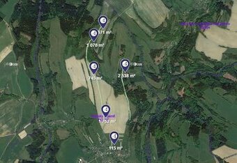 Prodej podílu 1/4 pole 1 358 m², Roztoky u Semil