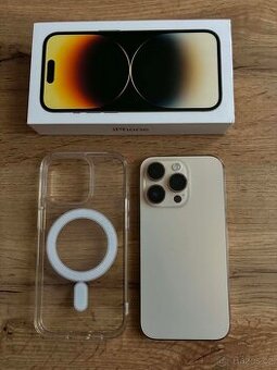 Prodám IPhone 14 Pro Gold 128 GB 88% Baterie