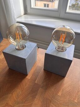 Set of two grey touch lamps - 1
