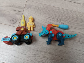 Šroubovací dinosauři + traktor
