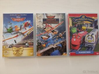 DVD POHÁDKY, CHUGGINGTON, LETADLA, HASIČI A ZÁCHR.