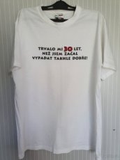 Pánské triko s potiskem 30ka