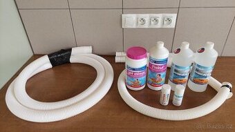 Bazénové příslušenství, chemie - vše NOVÉ