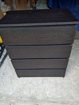 Komoda Ikea Malm černá 4 zásuvky - 1