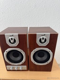 Reproduktory Genius SP-HF1255A – dřevěné Hi-Fi