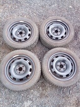 Sada R 15, 5x100 vč. zim. pneu195/55 R 15