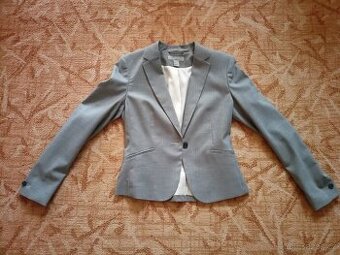 Dámské sako H&M, sedá barva, velikost 36, nové