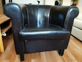 Koženkové křeslo