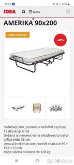 Rozkladaci  přenosná postel