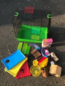 Klec pro křečka s vybavou