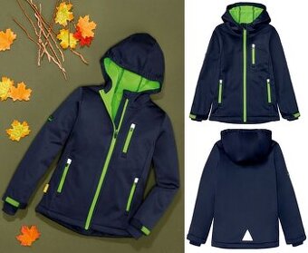 ☘️ Klučičí SOFTSHELLOVÁ BUNDA vel. 134/140 jarní ☘️