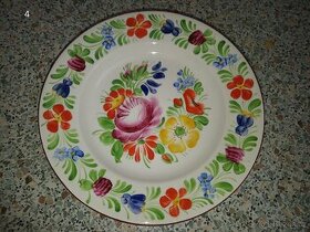 Malovaný talíř a váza