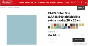 Obklady Rako Color One 20x20cm - 40m2