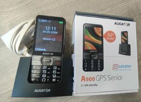 Mobilní telefon Aligator A900 GPS Senior+nabíjecí stojánek