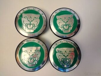 Středové pokličky do kol Jaguar 58mm - Zelené