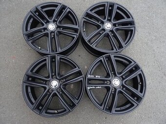 Alu disky černé Škoda, VW, 17", 5x112, ET 43, šíře 6,5J