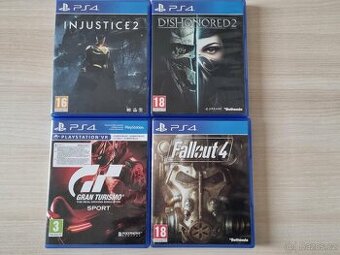 Playstation 4 hry ve skvělém stavu a za pěknou cenu 100kč/ks