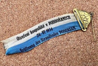 STARÝ ODZNAK - PODBOŘANY, OTEVŘENÍ KOUPALIŠTĚ 1934 - 1