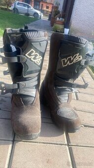 Motocyklové enduro boty W2 4-Dirt Adventure černé - 1