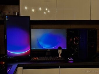Herní PC R7 2700, GTX1660 6GB, 16GB RAM, SSD, mon, KB+myš