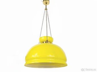 Retro skleněný lustr