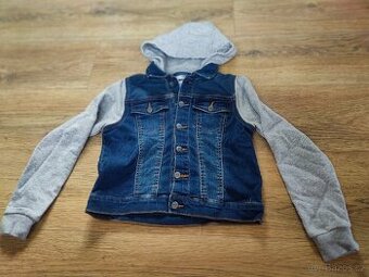 Džínová bunda/mikina zn. Pepperts vel. 134