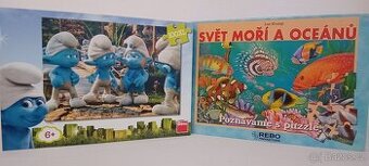 Puzzle Šmoulové 100 dílků + kniha s puzzle