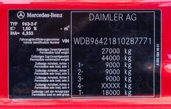 Mercedes-Benz, Arocs 3345 6x6 sklápěč/valník