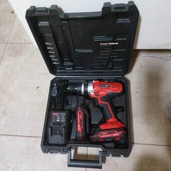 Aku příklepová vrtačka HECHT 1278,bity,2 baterie,nepoužívaná