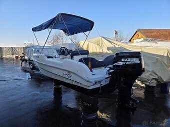 Člun 450 kompl. Výbava, možno motor, vlek,  ryby, výlety