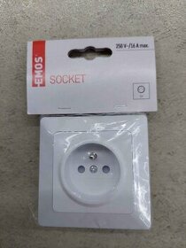 Zásuvky Emos - bílé