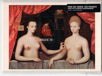 Puzzle telecarte Musée du Louvre Gabrielle d'Estrées