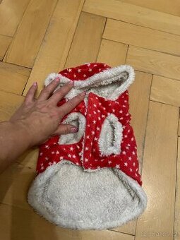 Vánoční obleček na mini jorkšíra