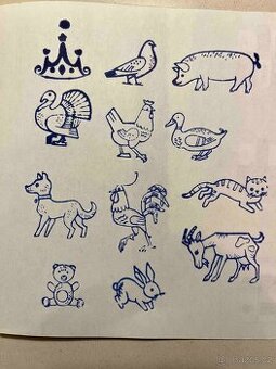 Stará dětská razítka